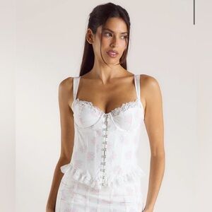lounge dainty spring corset top